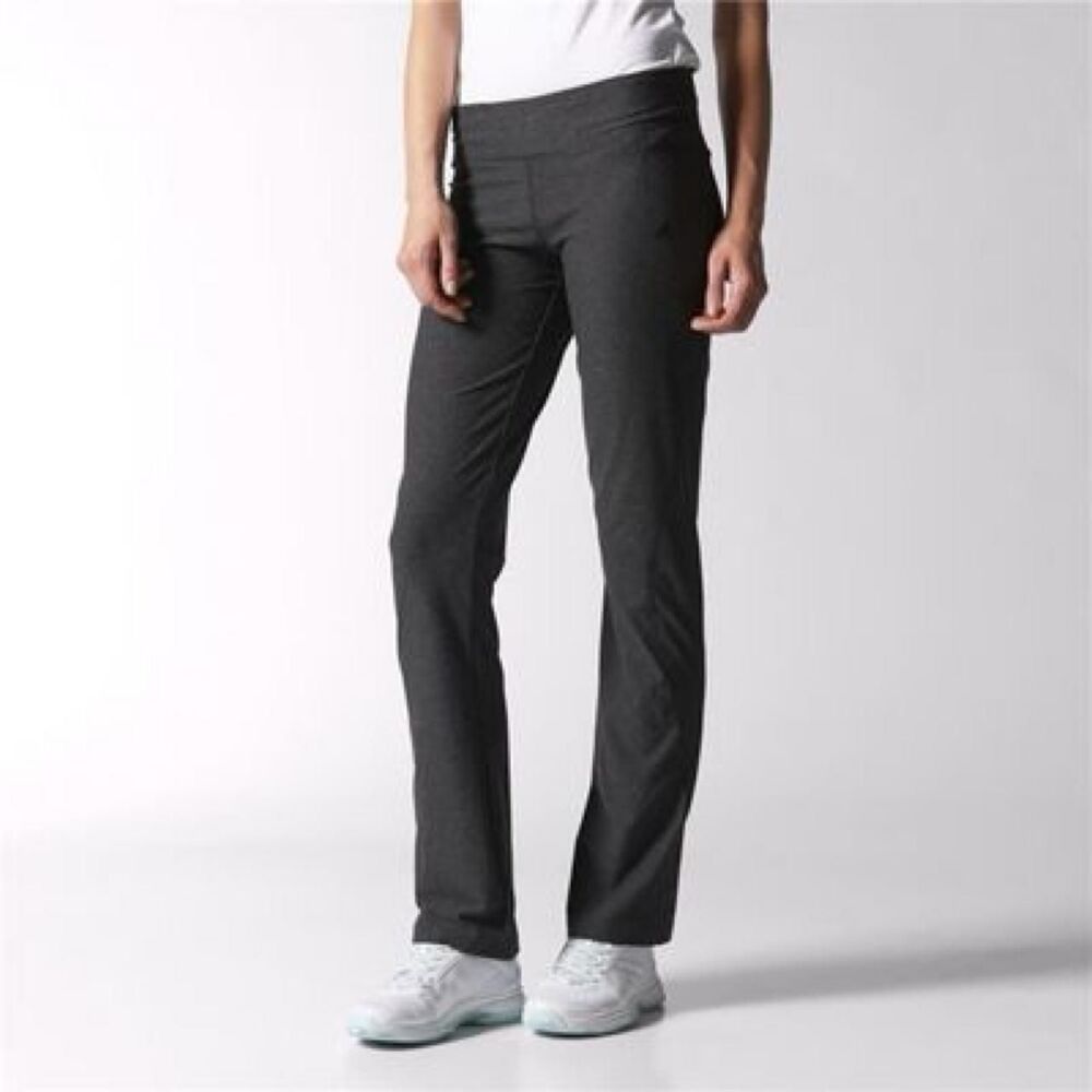 Adidas Women's Grey and Black Trousers